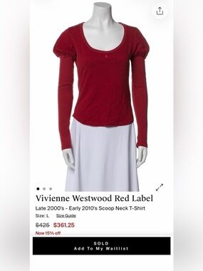 vivienne westwood long sleeve top